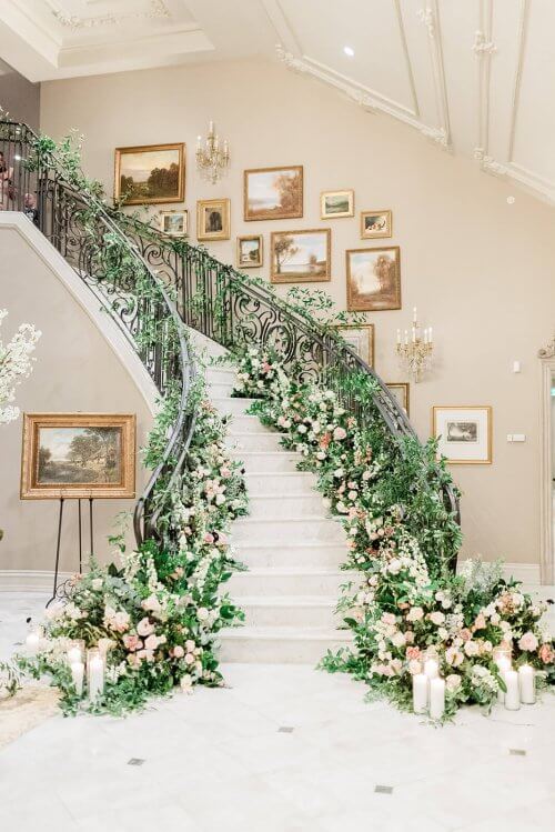 Visually Striking Places For Florals At Your Wedding